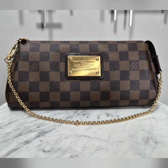 Louis Vuitton Damier Ebene Eva Clutch+ Organizer - Picture 1 of 14